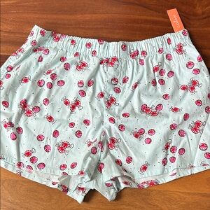 NWT Colsie boxer pajama shorts holiday